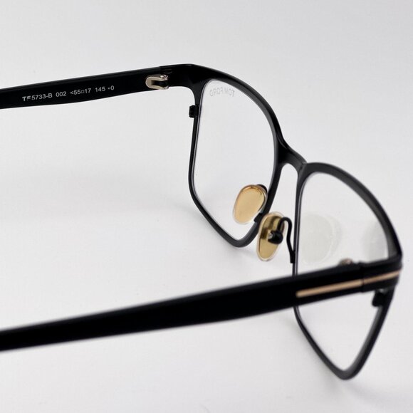 Tom Ford Men’s Eyeglasses – Black & Rose Gold | Blue Light Blocking | FT5733-B 0 - Picture 8 of 9